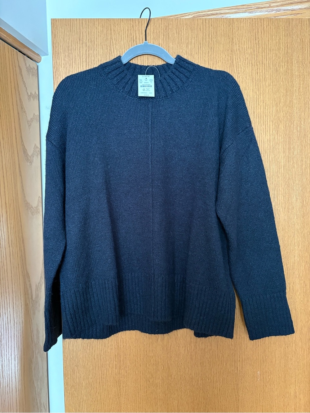 J. Crew Women's Black Cowlneck Sweater